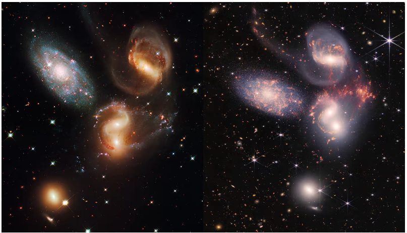 stephen's quintet hubble vs james webb