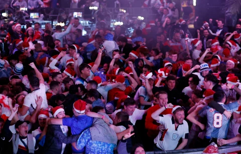 England’s 3-0 win inspired Santa hats and World Cup dreams