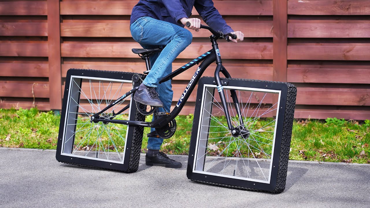 Have you seen a bicycle with square tyres ? (Video)