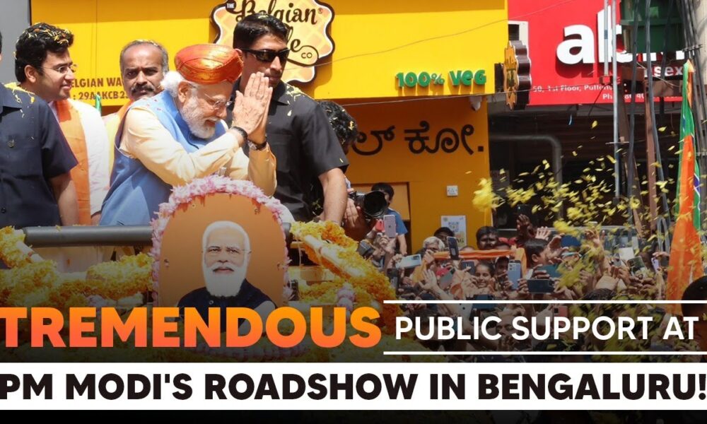 Modi’s 26-kilometer road spectacle kicks up in Bengaluru