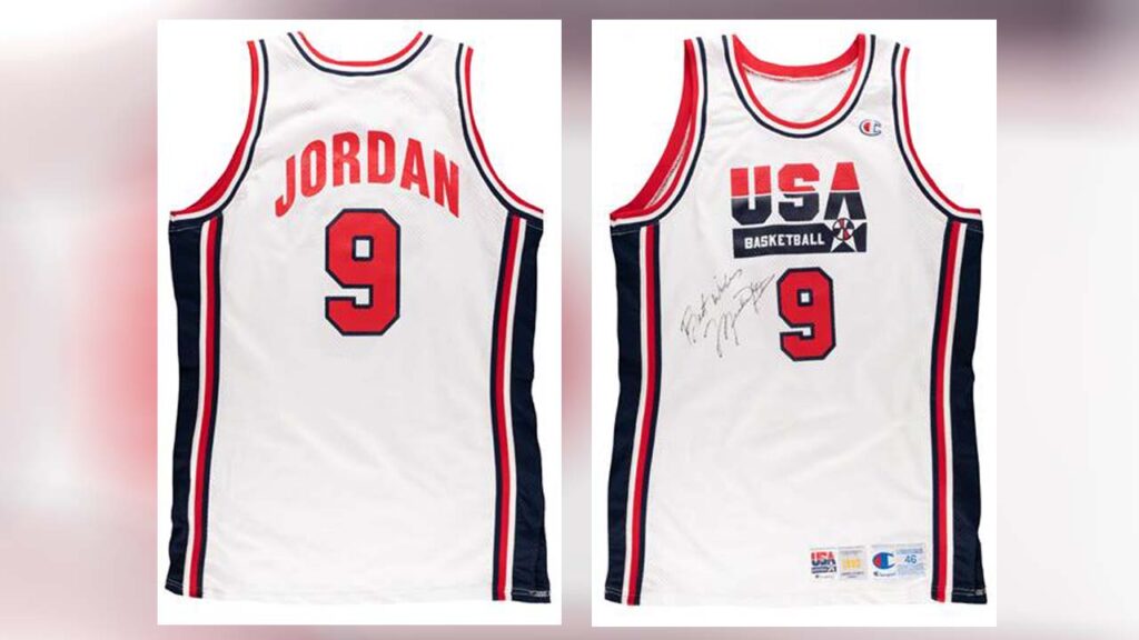 Michael Jordan's 1992 Olympic jersey no 9