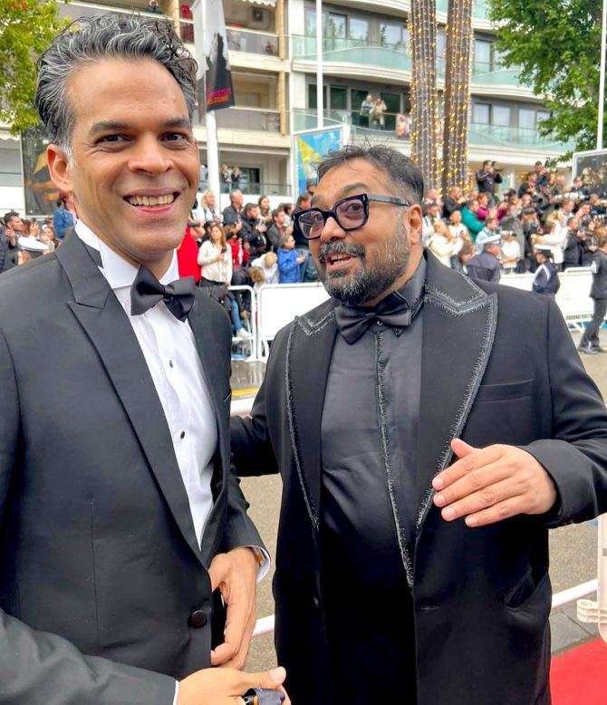 anurag kashyap with vikramaditya motwane cannes 2023