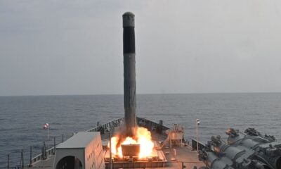 INS Mormugao successfully test-fired a BrahMos supersonic cruise missile