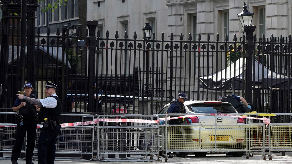 car strikes british pm gates