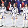 China launches three astronauts into space