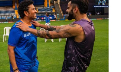 When Sachin met Kohli during a nets practice