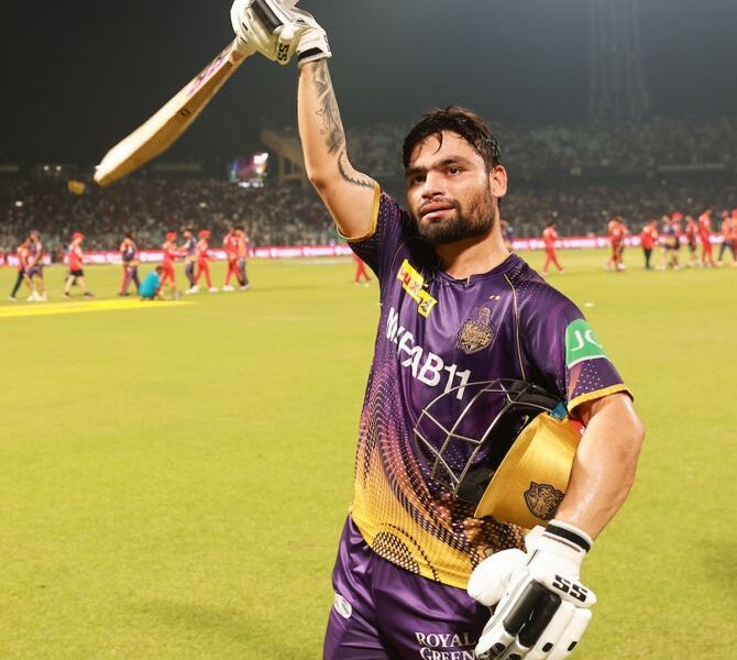 Rinku Singh rescues KKR again vs PBKS