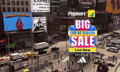 Flipkart ad in Times Square NY