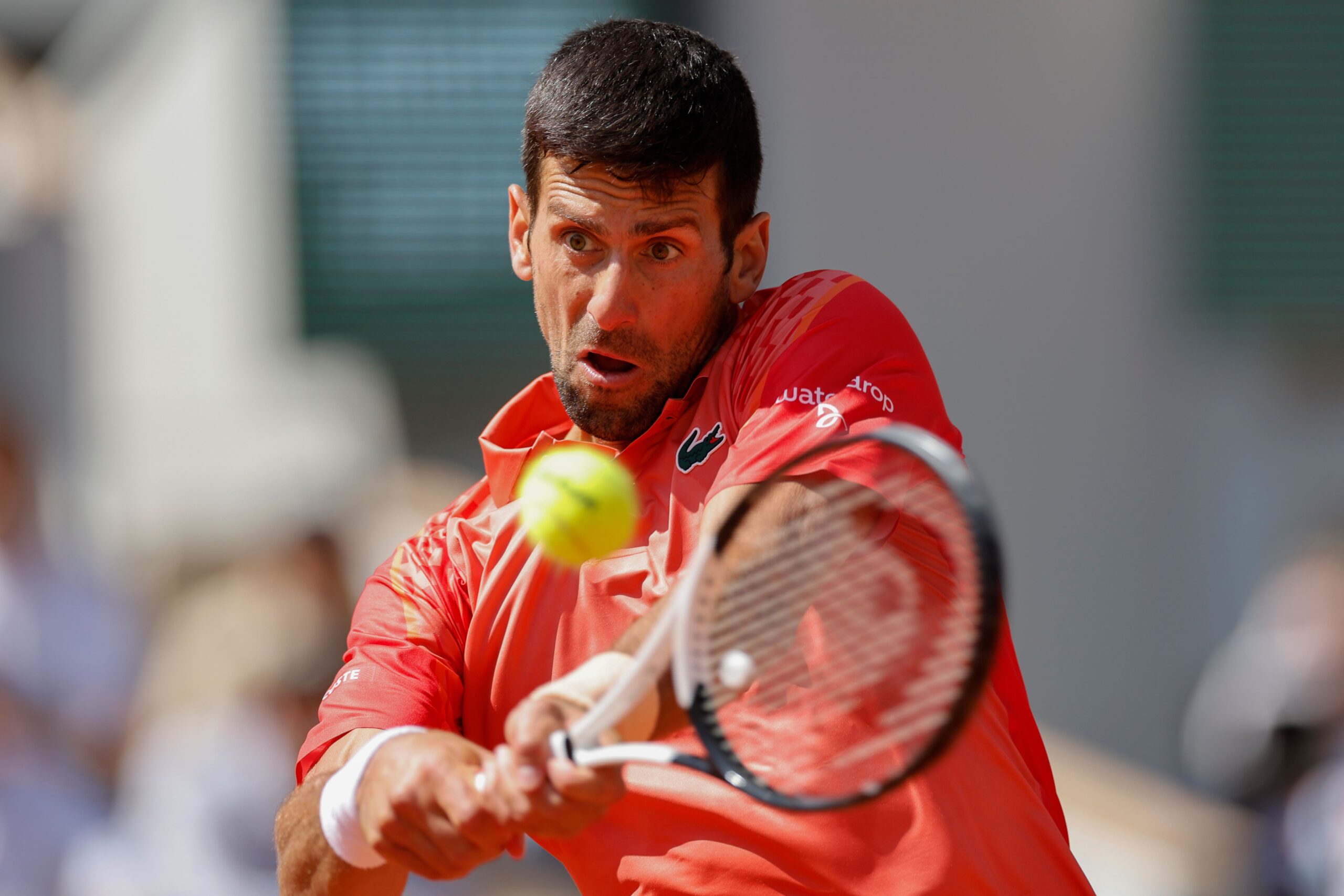 Novak Djokovic advanced to third round of the French Open