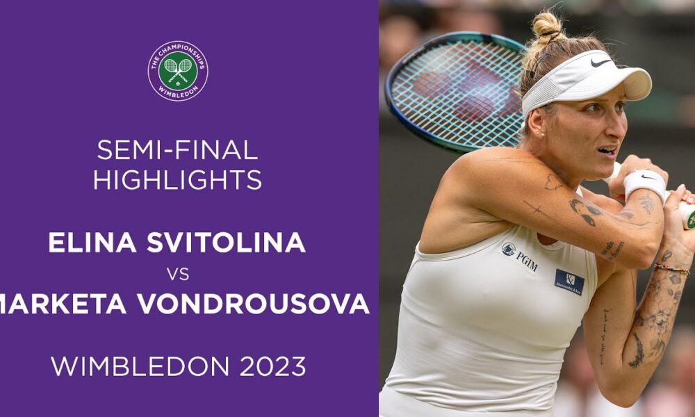 Marketa Vondrousova defeats Svitolina Wimbledon