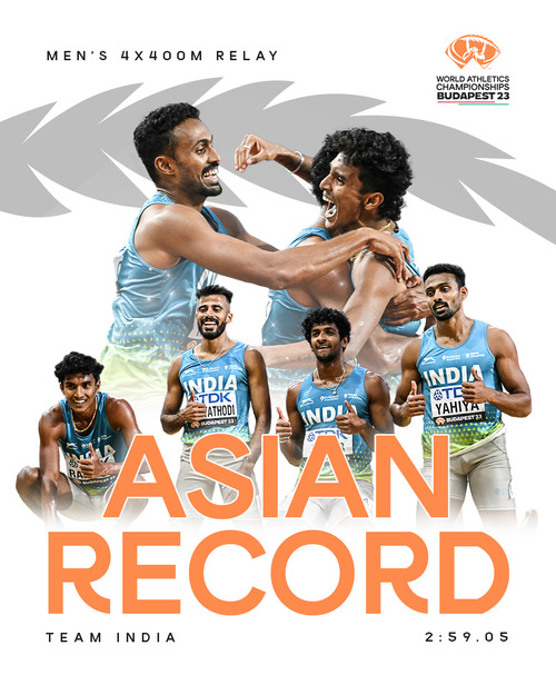 Indian men's 4x400 world athletics