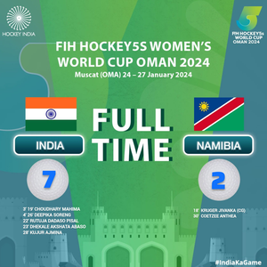 Hockey 5s Women’s WC: India beat Namibia 2-0 to enter quarterfinal