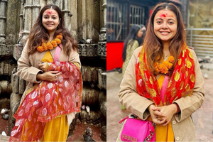 Devoleena Bhattacharjee seeks blessings at Kamakhya temple