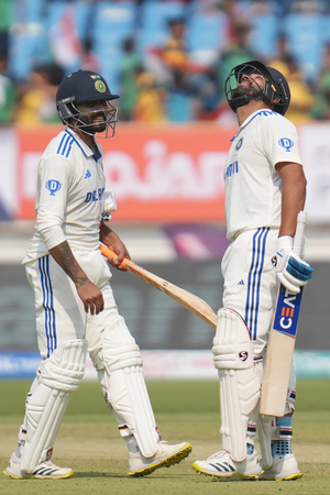 3rd Test: Rohit, Jadeja smash centuries, Sarfaraz sparkles with 62 as India end Day 1 at 326/5