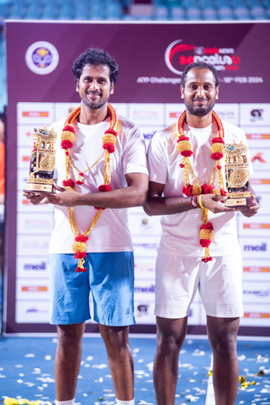 Bengaluru Open: Myneni/Ramkumar clinches doubles title after Nagal crashes out (Ld)