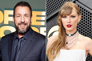 Adam Sandler gets 'a little jumpy' in the presence of Taylor Swift