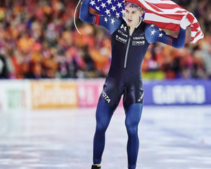 Stolz continues golden touch in World Cup speed skating