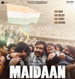 Ajay Devgn embraces team spirit as football coach in new poster of 'Maidaan'