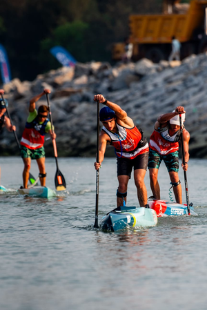 Indian trio of Raju-Akash-Praveen win the junior category race of India Paddle Festival