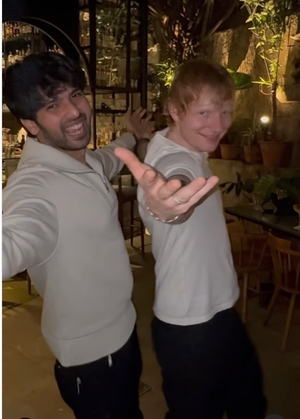 Ed Sheeran, Armaan Malik shake a leg to ‘Butta Bomma’ in Mumbai