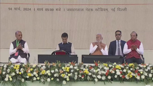 PM Modi lays foundation of Delhi Metro's two new corridors