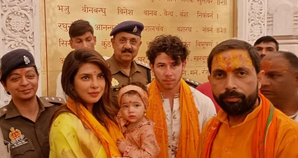 Priyanka Chopra, Nick Jonas & Malti offer prayers at Ram temple in Ayodhya