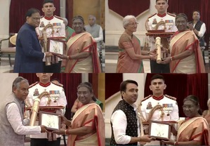 President Murmu honours Karpoori Thakur, Narasimha Rao, Chaudhary Charan Singh, Swaminathan with Bharat Ratna