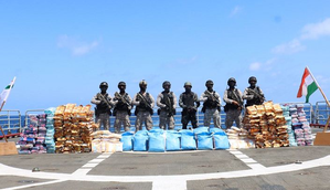 Indian Navy seizes 940 kg of contraband narcotics