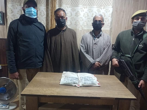 Three drug peddlers arrested in J&K