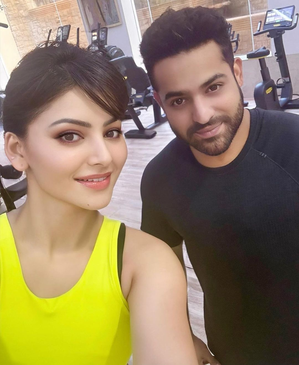 Urvashi Rautela filters 'lion-hearted' Jr NTR as they catch up at a gym