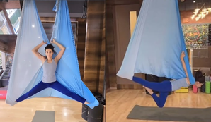 Taapsee calls herself a 'work in progress’ as she turns into butterfly doing aerial yoga