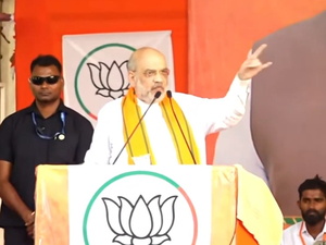 Revanth Reddy forwarded my fake video on reservation, says Amit Shah in T'gana rally