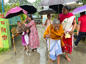 Long queues at many polling stations in Assam