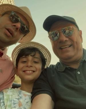 Boman Irani enjoys buggy ride with family on Marine Drive