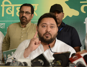 Tejashwi Yadav questions strongman Anant Singh’s parole during polls