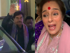 Shatrughan and Poonam Sinha leave for Sonakshi-Zaheer wedding; say 'thank you' to paps