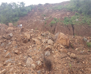 Child among three buried under debris as rain-triggered landslide strike Aizawl building