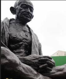 Row erupts over removal of Mahatma Gandhi’s statue for clock tower construction in Assam