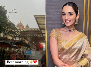 Manushi Chhillar seeks blessings at Siddhivinayak temple; calls it 'best morning'