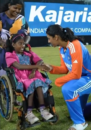 Women’s Asia Cup: India's Smriti Mandhana gifts phone to young cricket fan in wheelchair