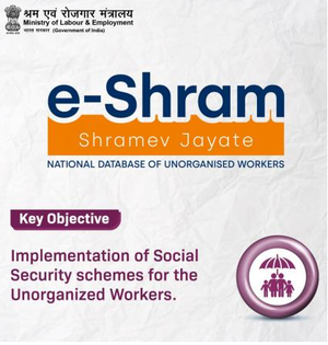 Number of unorganised workers registered on eShram portal rises to
 29.79 crore