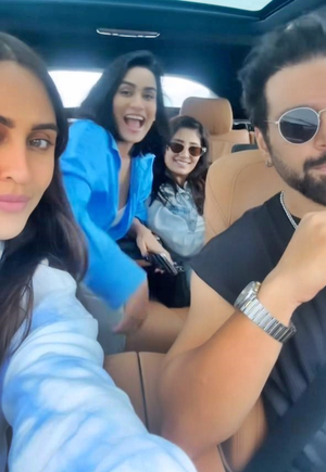 Krystal D’souza's frolic on monsoon trip with rumoured beau Ritwik Dhanjani