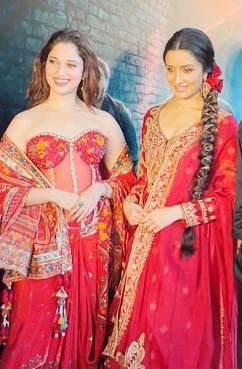 Shraddha, Tamannaah slay in red at launch of 'Stree 2' song 'Aaj Ki Raat'