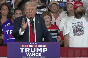 Trump calls Harris left lunatic at campaign rally