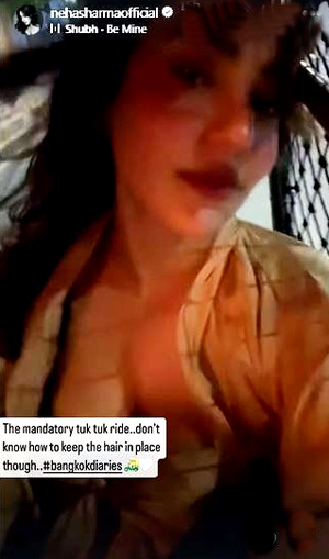 Neha Sharma takes “mandatory tuk tuk ride” in Bangkok, then heads back to gym