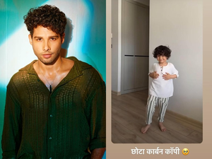 Siddhanth Chaturvedi shares a glimpse of his little 'carbon copy'