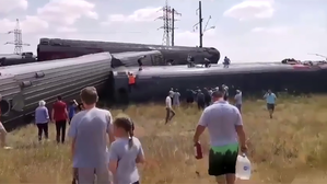 Over 100 injured as train derails in Russia's Volgograd