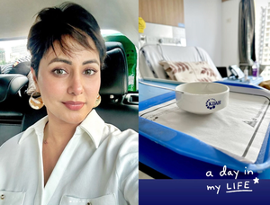 Hina Khan shares a glimpse into her life during chemotherapy
