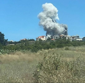 Two killed in Israeli airstrike on Lebanese town