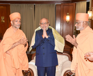 BAPS extends greetings to new Maharashtra Governor CP Radhakrishnan